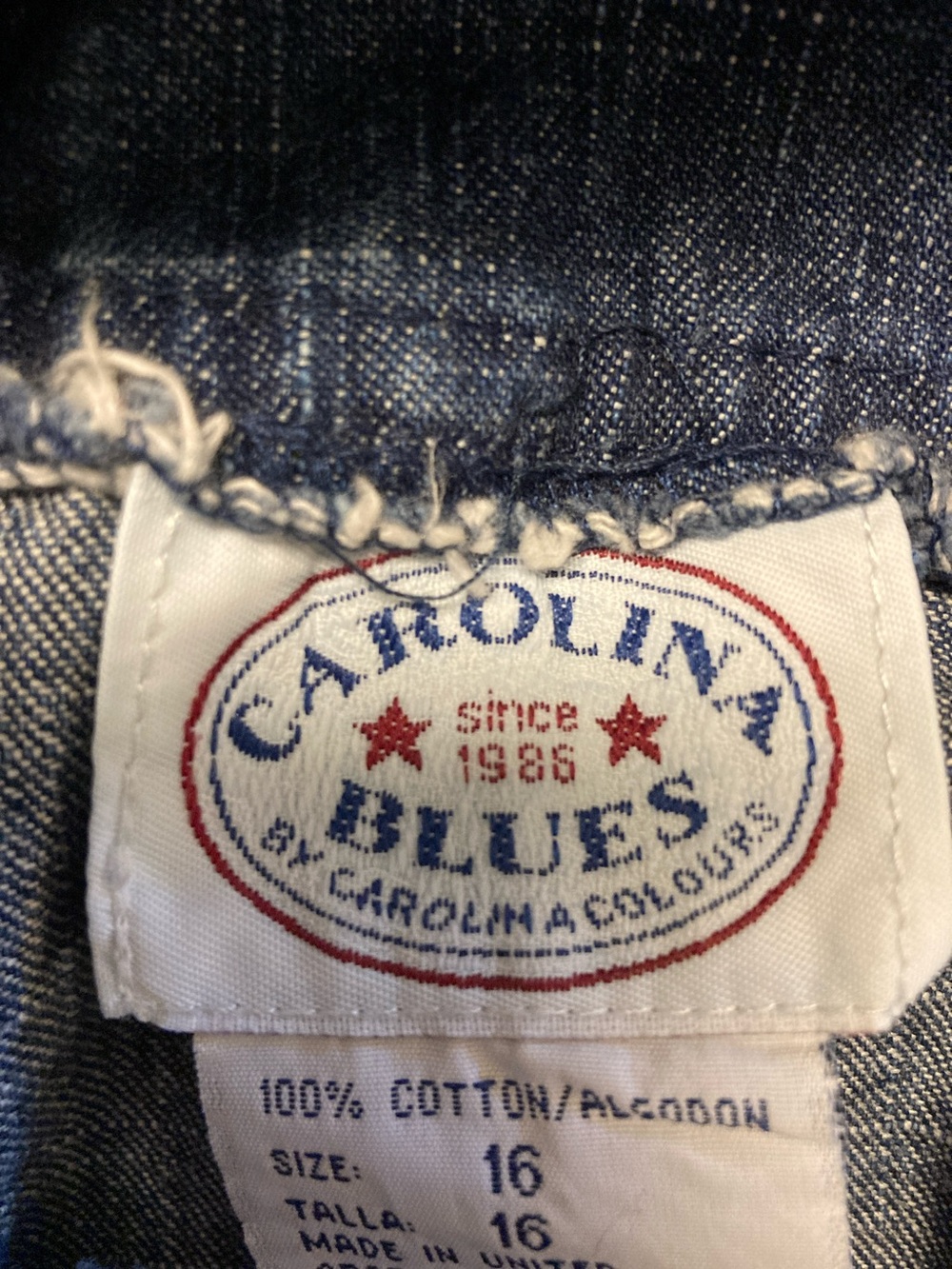 Carolina Blues Denim Mini Skirt with Belt - Picture 2 of 8